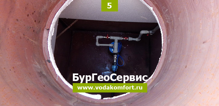 водозаборный узел на оголовке скважины в дмитровском районе